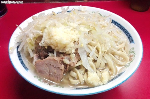 ラーメン二郎 目黒店 で小ラーメン野菜マシにんにく メシウマブログ